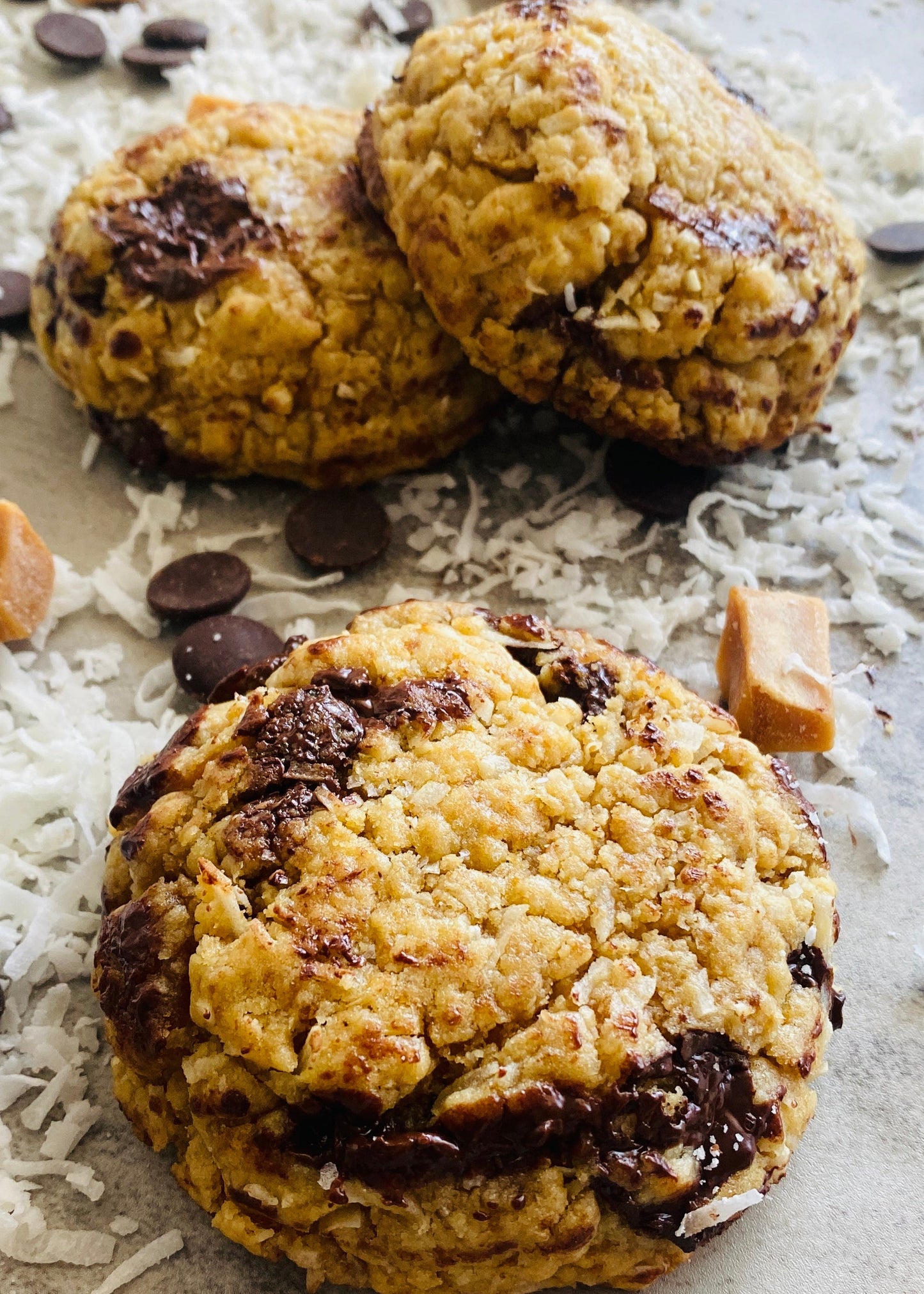 Caramel Coconut Chocolate Chip Cookies