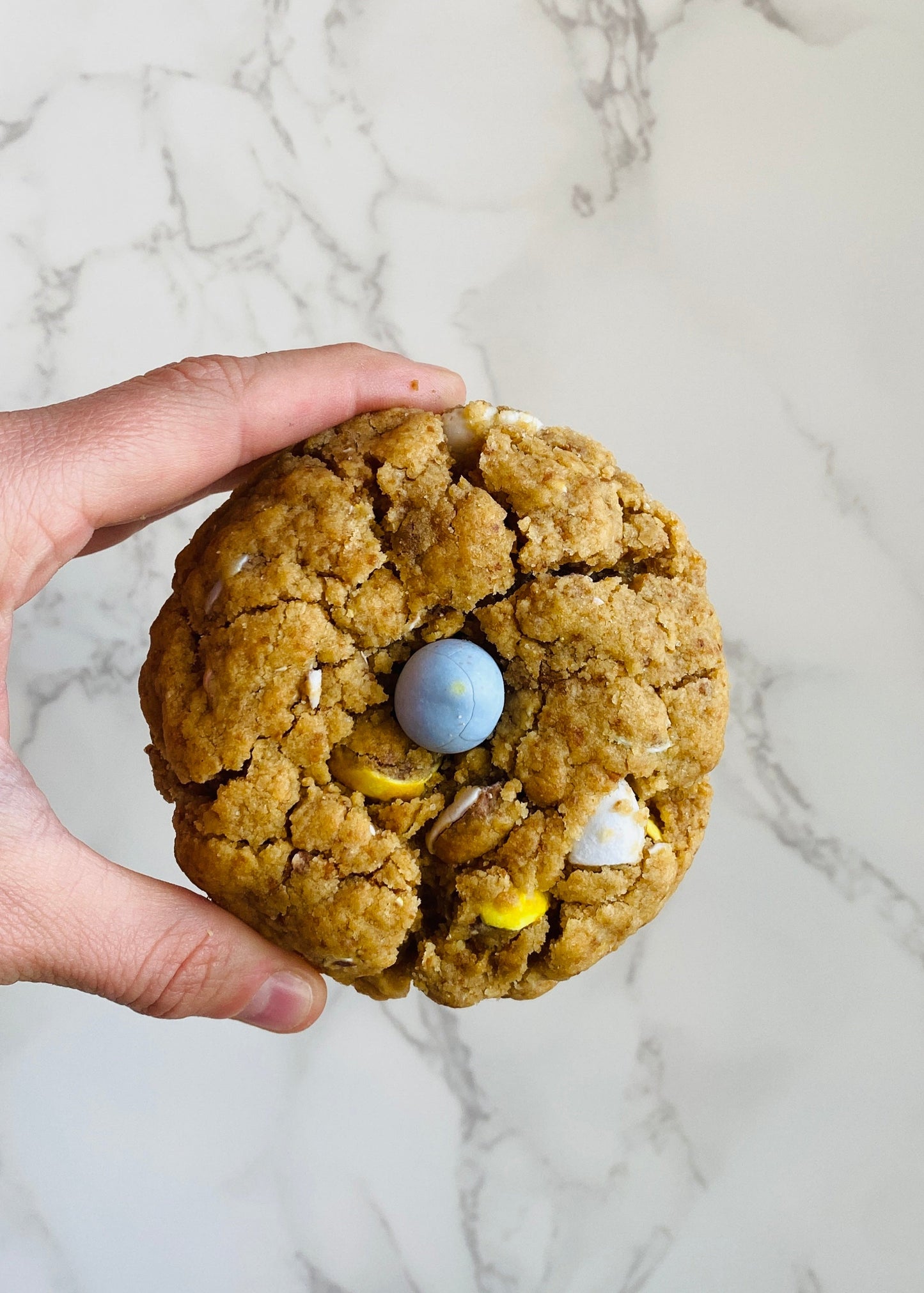 Salted Cadbury Egg Cookies